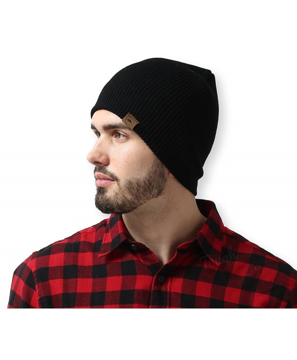 Daily Ribbed Beanie Tough Headwear - Black - C212MJ4DPL7