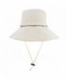 Womens Cotton Rippled Protection Folding in Women's Bucket Hats