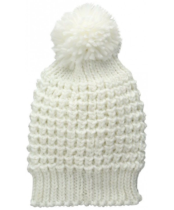 Jessica Simpson Women's Shine Chunky Beanie - Cloud Dancer - CY12KPV7JUT