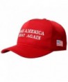 Evaliana Make American Great Again Adjustable Baseball Cap Flag Embroidered Hat - Red - CA12OCEAZOR