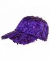 Purple Dangle Sequin Cap/ Red Hat Ladies - CX113ZDU2D1