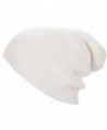 Perman Men Women Baggy Warm Crochet Wool Knit Ski Beanie Skull Slouchy Caps Hat - White - CX12NZS97IE