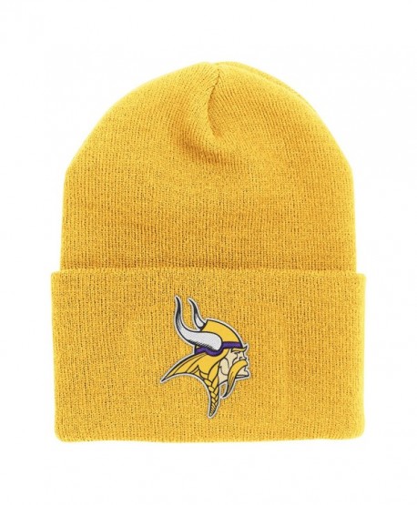 NFL End Zone Cuffed Knit Hat - K010Z- Minnesota Vikings- One Size Fits All - C6116FJ6B23