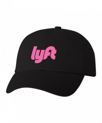 Lyft Driver New Logo Dad Hat Unstructured Adjustable Cap New - Black w/ Pink - CB187GQMTK9
