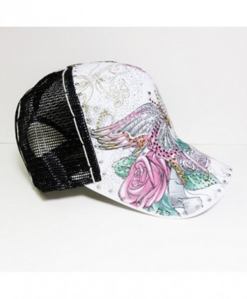 Colored Rhinestone Butterfly Trucker Novelty