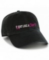 Fight Like a Girl Breast Cancer Embroidered Cap-Black-One Size - CD12622J557