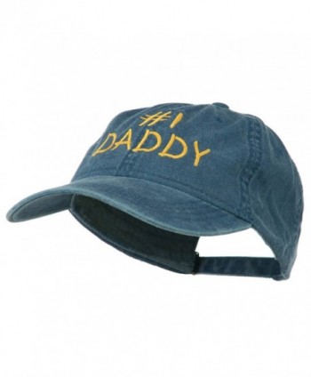 Number Daddy Embroidered Washed Cotton