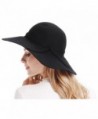 Bienvenu Womens Ribbon Floppy Black in Women's Sun Hats