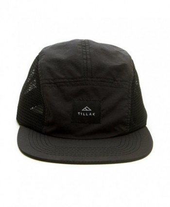 Wallowa Trail Hat- a Lightweight Nylon and Mesh 5 Panel Black Cap ...