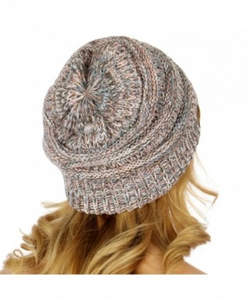 C C Unisex Multicolor Cable Beanie in Women's Skullies & Beanies