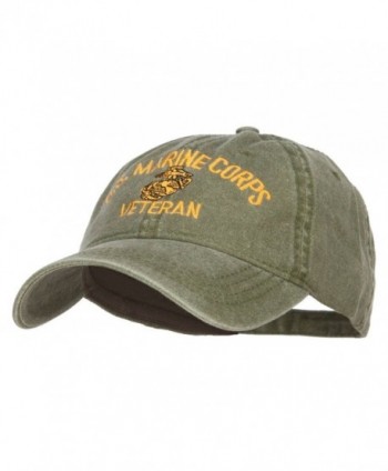 Marine Veteran Military Embroidered Washed