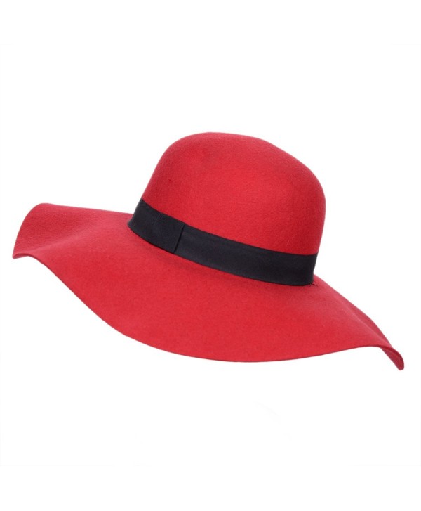 Verashome Fedora Womens Vintage Bowler - Red - C618526RU5S