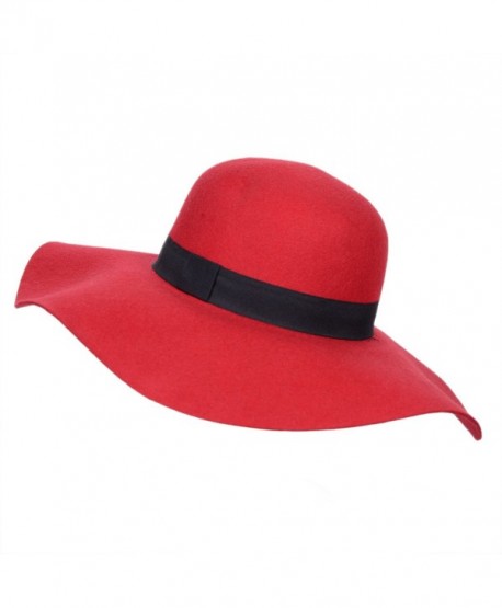 Verashome Fedora Womens Vintage Bowler - Red - C618526RU5S