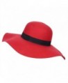 Verashome Fedora Womens Vintage Bowler - Red - C618526RU5S