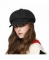 Womens Newsboy Hat Beret Cap Visor Hats for Ladies Wool Newsboy Beret Cap - Dark Gray - CA1879DX4K5