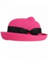 Vintage Bowler Summer Roll up Bowknot