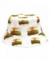CITY HUNTER Hamburger Bucket Hat- White - C712JK11GLD