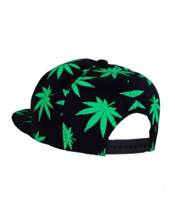 Marijuana Snapback Baseball Headwear Adjustable in Women's Baseball Caps