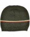 Oversized Slouchy Winter Womens Stripes_Olive in Women's Skullies & Beanies