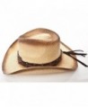 Western Hat Brown Stain Star in Men's Cowboy Hats