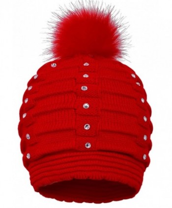 EPGM Womens Winter Pompom Sequins