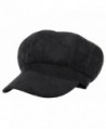 Jelord Women Corduroy 8 Panel Newsboy Cabbie Cap Peaked Beret Hat - Black - CE18620IS9Z