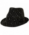 Bling Sparkle Glitter Fedora Hat / Black - CH113FAO16R