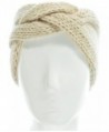 Hand By Hand Aprileo Women's Solid Cable Knitted Headband Headwrap Comfortable - Beige. - CA12GUFUTZL