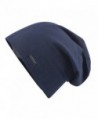 CACUSS Baggy Skull Cap Thin Cotton Stretch Beanie Summer Sprort Hat - B0094_navy - C0185TX04QK