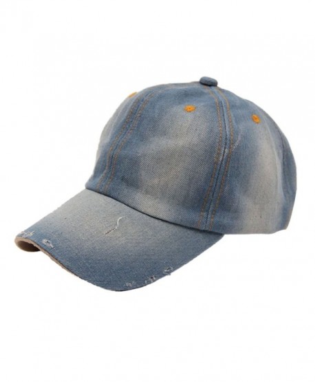 DZT1968(TM)Leisure Men's Women's Jean Sport Denim Baseball Cap Sun Hat (A) - C211YK1WOCJ