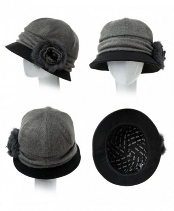 Cloche Bucket Vintage Flower Accent in Women's Bucket Hats