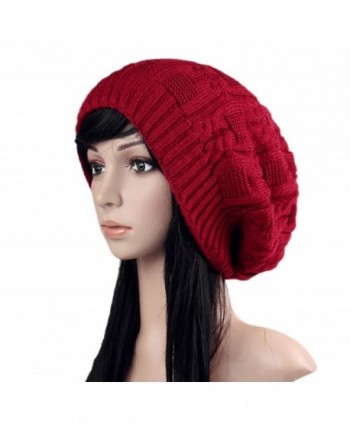 Glamorstar Unisex Winter Braided Slouchy in Women's Skullies & Beanies