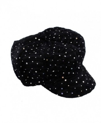 Glitter Sequin Newsboy Style Relaxed in Women's Newsboy Caps