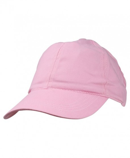 Ladies Ponytail Cap Womens Half Visor with Adjustable Elastic Band - Pink - CR119512SJN