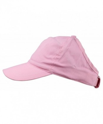 Womens Ponytail Cap Pink Hat