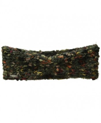 Steve Madden Women's Chunky Confetti Knit Head Band - Military - CX1829YNNGH