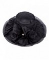 Lawliet Womens Kentucky Derby Wide Brim Sun Dress Church Wedding Hat A342 - Black - CD12EZ1FUKB