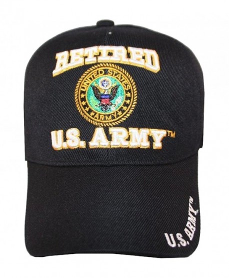 US Army Veteran Hat Army Veteran Cap (Pick Your Style) - army retired hat cap black - C811M9D08TL