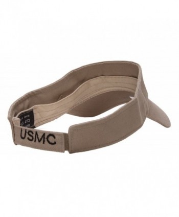 USMC Emblem Khaki Adjustable Visor