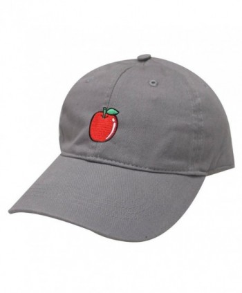 City Hunter C104 Apple Cotton Baseball Dad Cap 19 Colors - Light Grey - CH17AYXNLZL