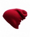 EVRFELAN Slouchy Beanie Casual Knitted - Dark Red1 - C718549ZI5U