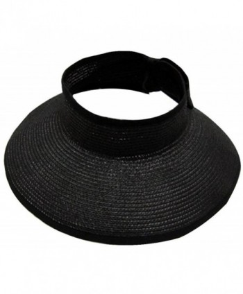 Women Summer Foldable Visor Straw in Women's Sun Hats