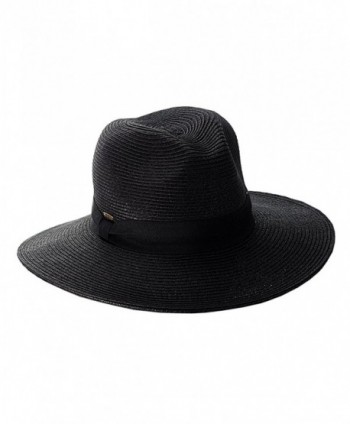 NYFASHION101 Lightweight Solid Panama Fedora in Women's Fedoras