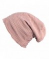 Peach Couture Fleece Lined Unisex Winter Beanie Hat Skull Caps - Wave Dust Pink - CO1888TC65O
