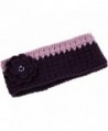 Nirvanna Designs HB11 Crochet Flower Headband with Fleece - Purple - CW11H7RF2W7