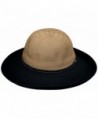 Wallaroo Women's Victoria Two-Toned Sun Hat - UPF 50+ - Packable - Camel/Black - CC118MJYZGD