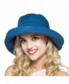 HH HOFNEN Summer Cotton Linen Packable Bucket Sun Hats For Women Fold-Up boonie Fishing Hat - Navy - CG17YGUG2WU