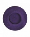 Wool Ladies Winter Beret Purple