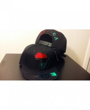 Snapback Africa Black Embroidered African