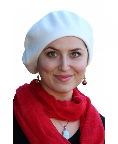 Brigette Classic Wool Beret by Parkhurst (WINTER WHITE) - CK128F26KDR